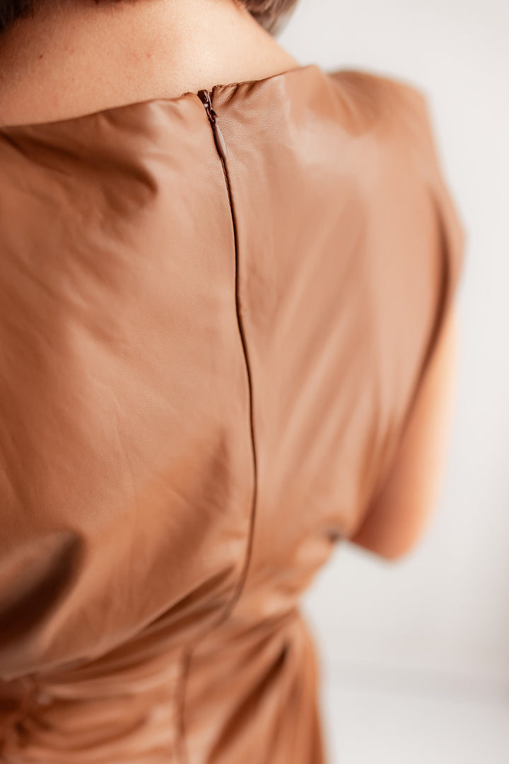 The Hot Shot Dress - Camel