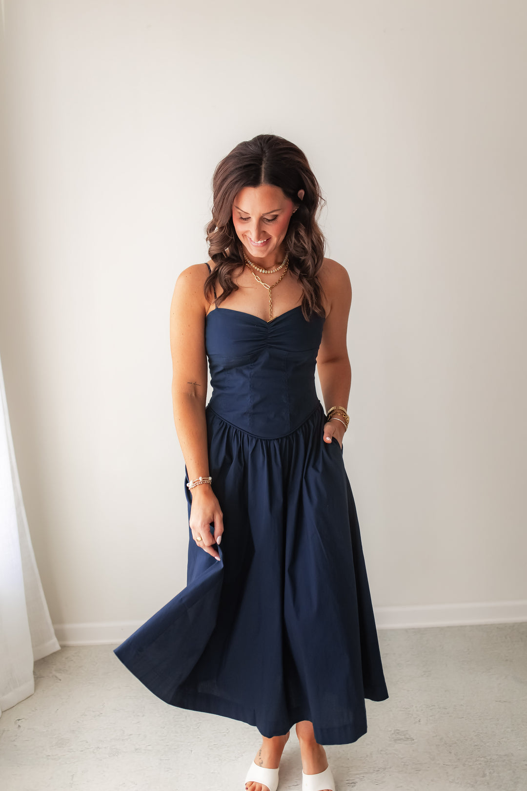 The After Hours Midi Dress - One Eleven Olive Boutique