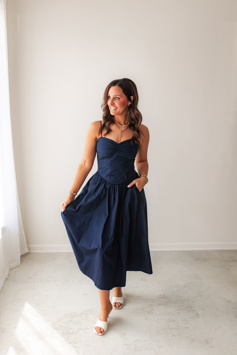 The After Hours Midi Dress - One Eleven Olive Boutique