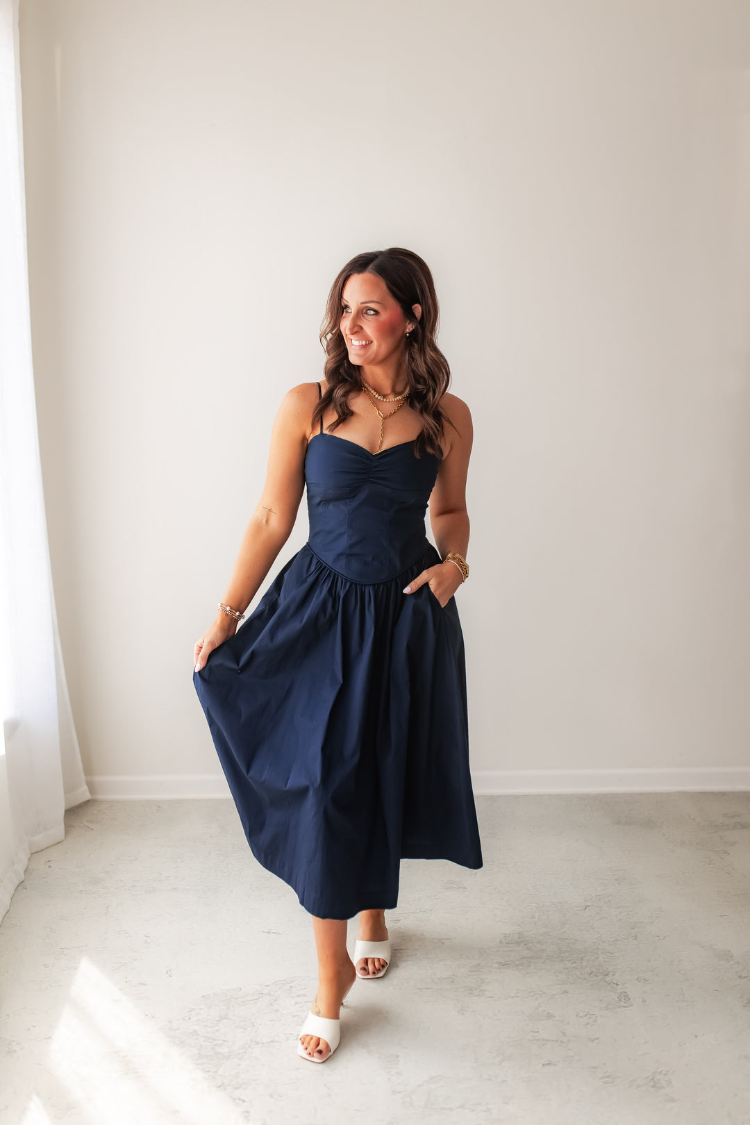 The After Hours Midi Dress - One Eleven Olive Boutique