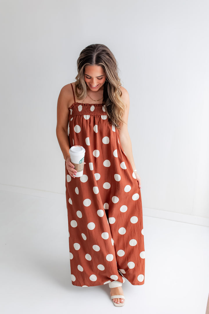 The Viv Maxi Dress - Brown