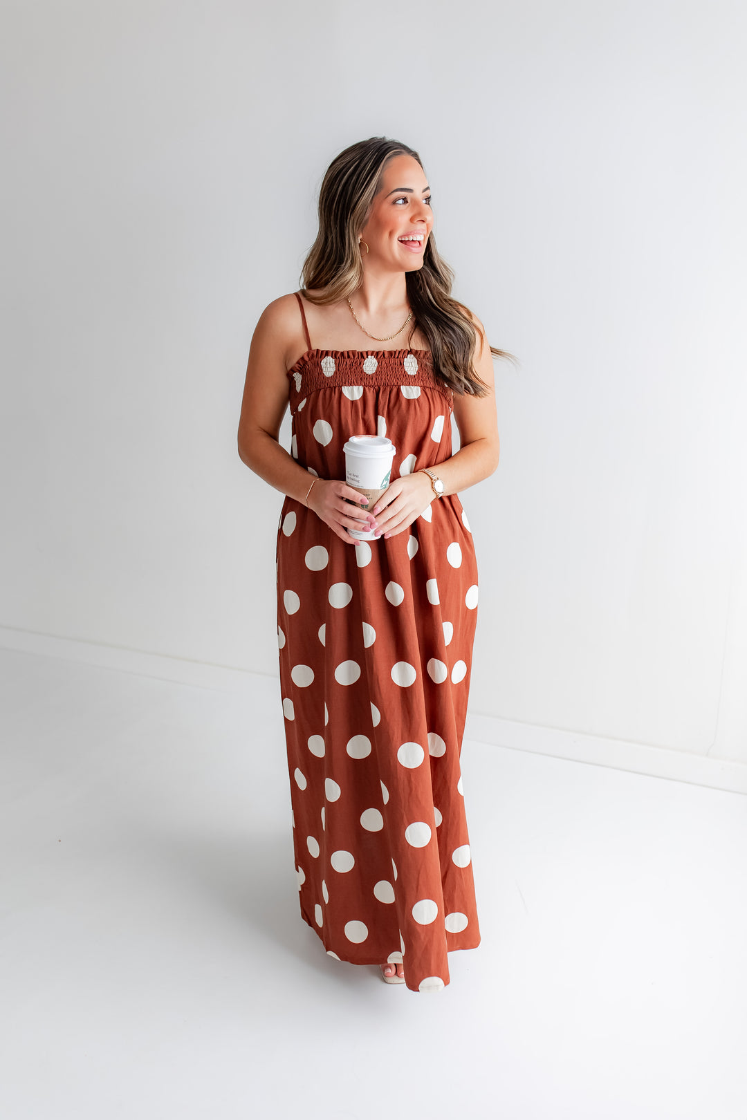 The Viv Maxi Dress - Brown