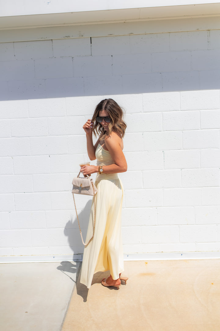 The Call it Fate Maxi Dress - Yellow - One Eleven Olive Boutique