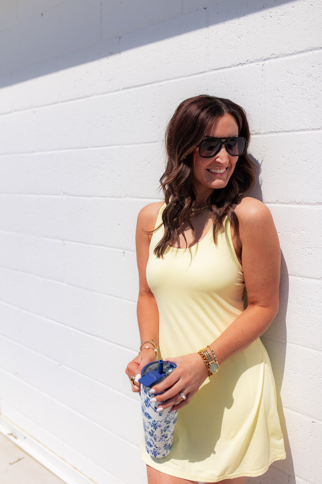 The In the Zone Active Dress - Yellow - One Eleven Olive Boutique