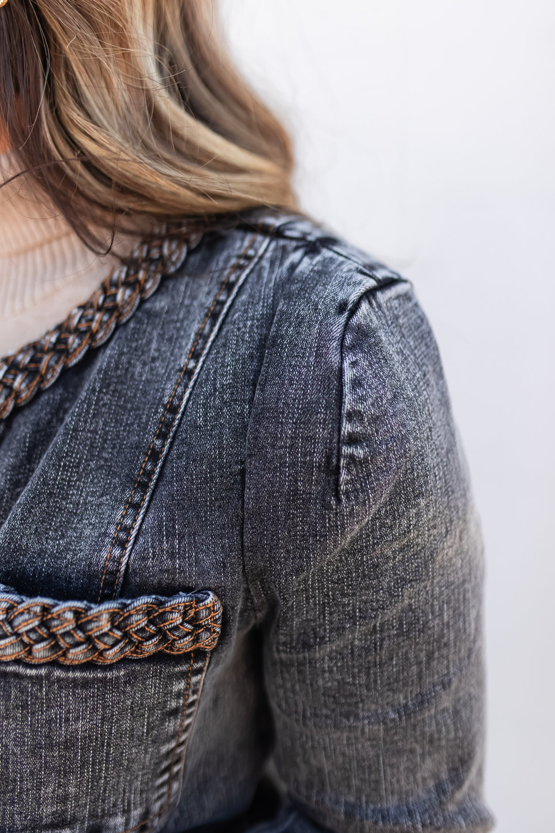 The Braided Edge Denim Jacket