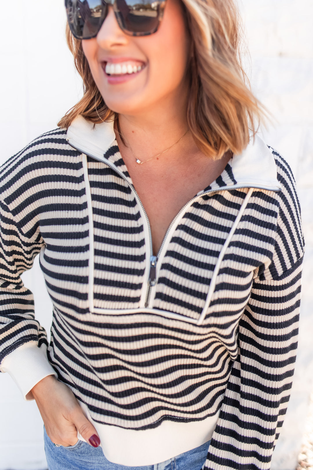 The Coastal Stripe Pullover