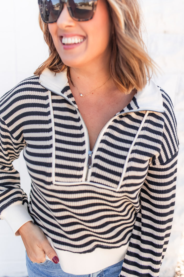 The Coastal Stripe Pullover