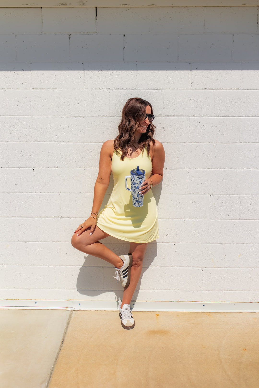 The In the Zone Active Dress - Yellow - One Eleven Olive Boutique