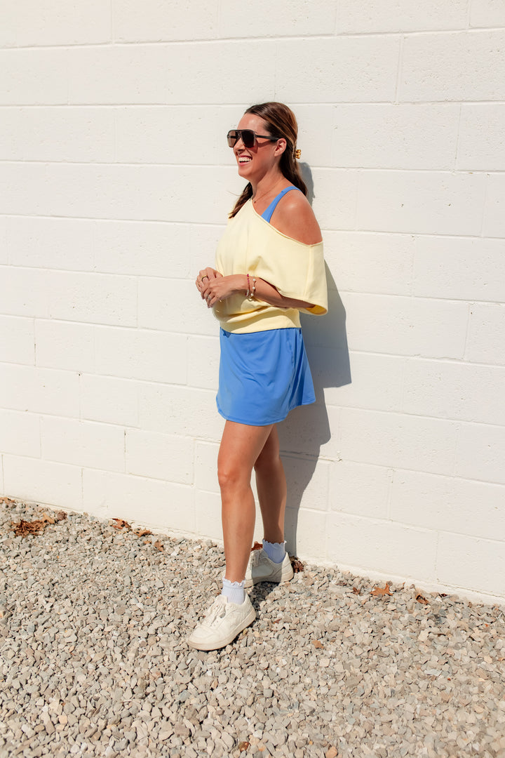 The In the Zone Active Dress - Blue - One Eleven Olive Boutique