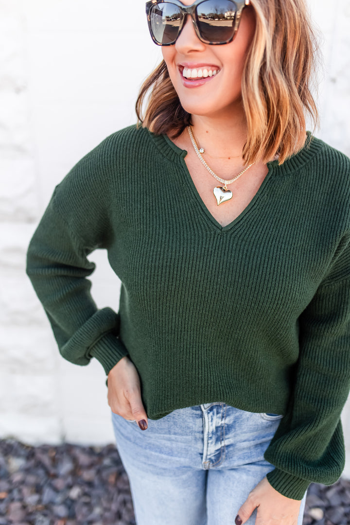 The Evergreen Sweater Top