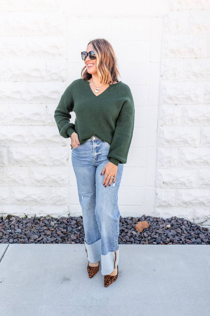 The Evergreen Sweater Top