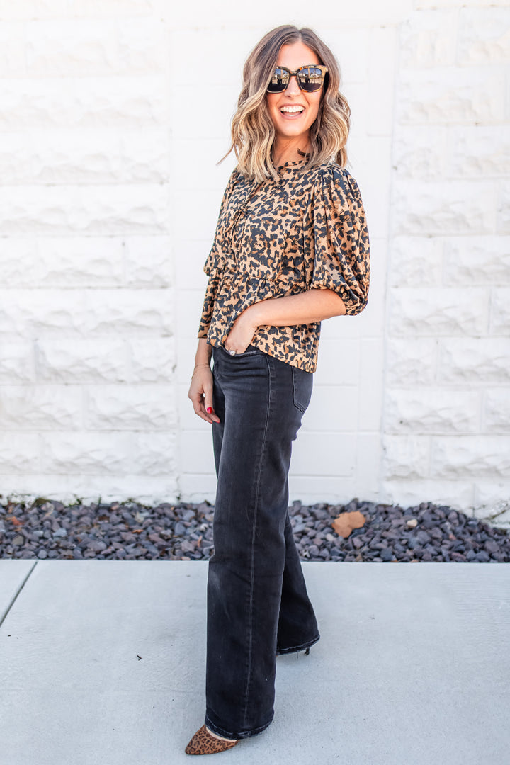 The Stay Wild Leopard Blouse