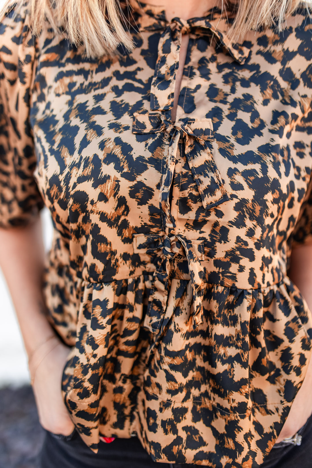 The Stay Wild Leopard Blouse