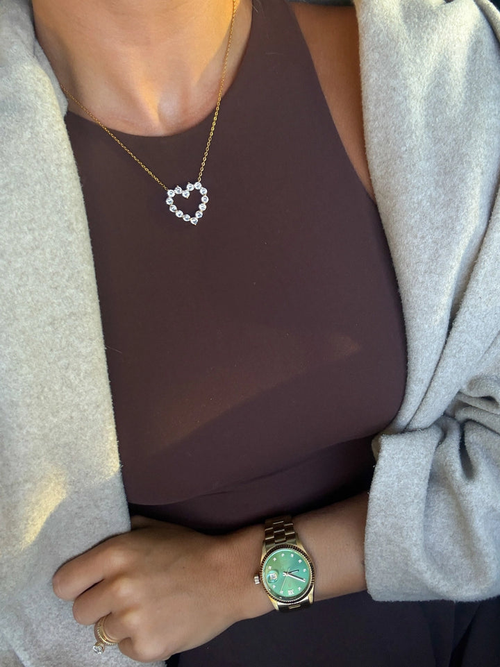 The Diamond Heart Necklace