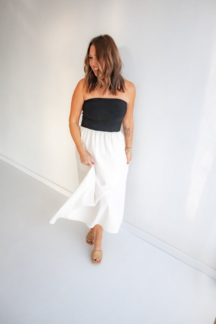 The Collins Linen Maxi Dress