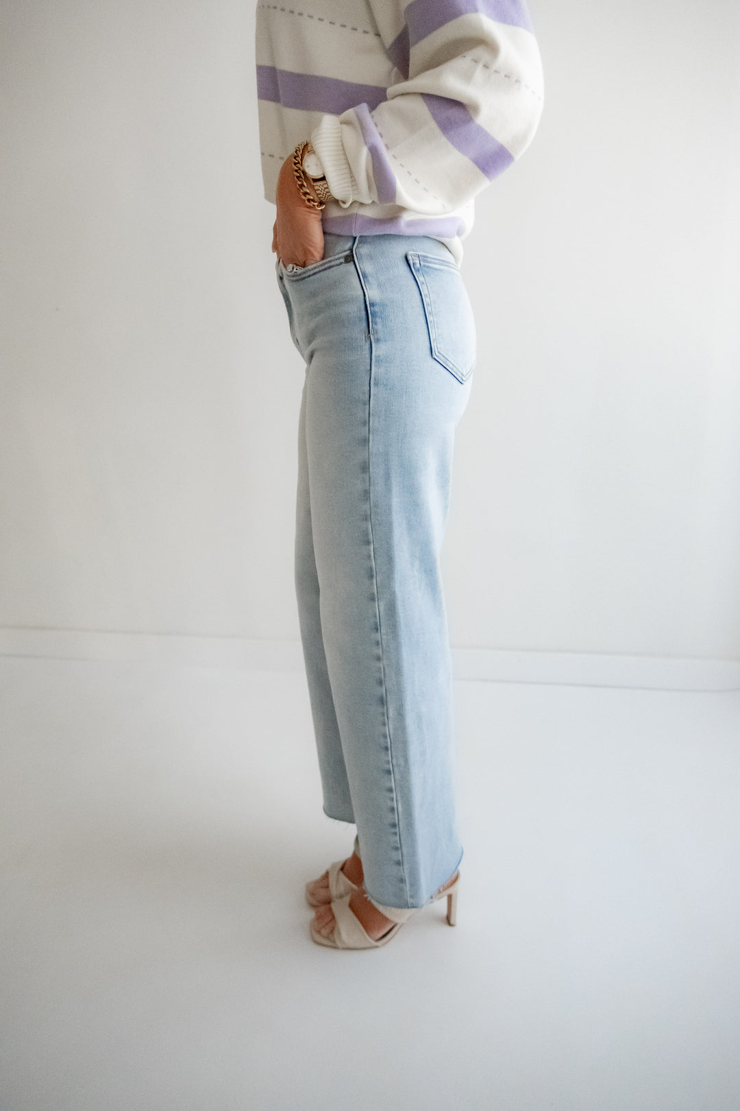 The Nori Wide Leg Stretch Jeans