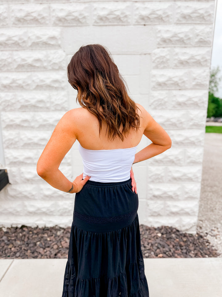 The Clean Line Halter Top - White