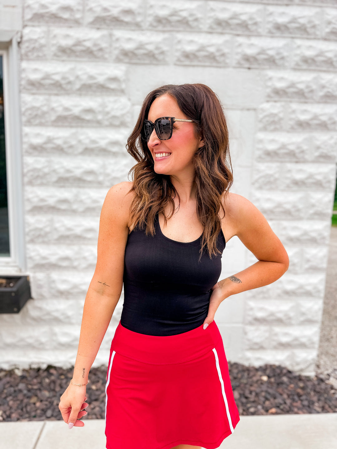 The Clean Line Halter Top - Black