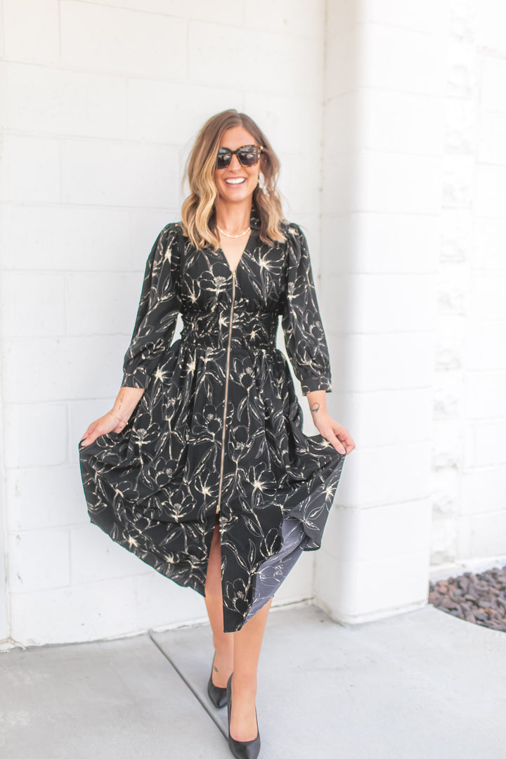 The Petal & Vine Midi Dress