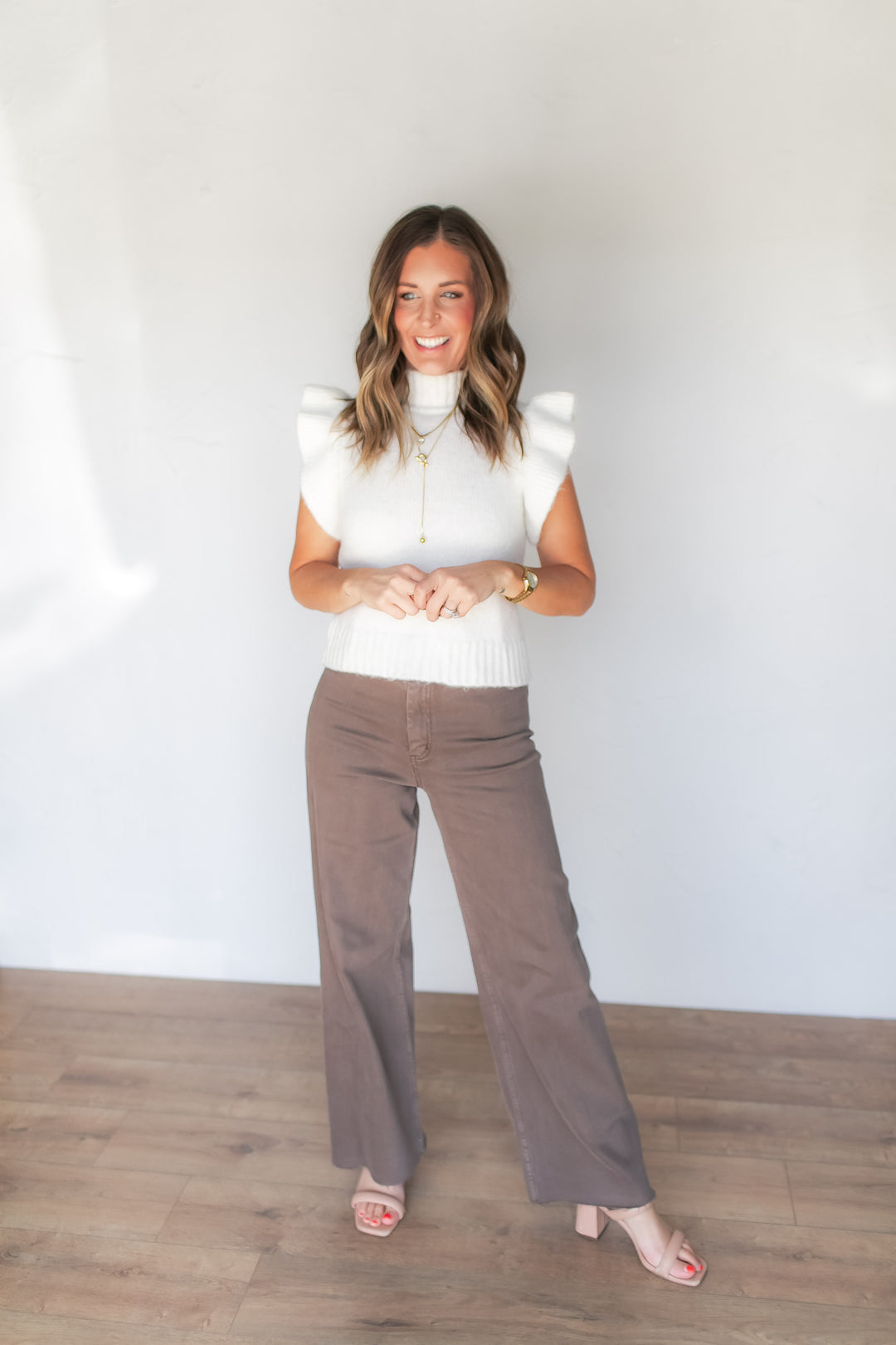 The Brownstone Wide Leg Denim