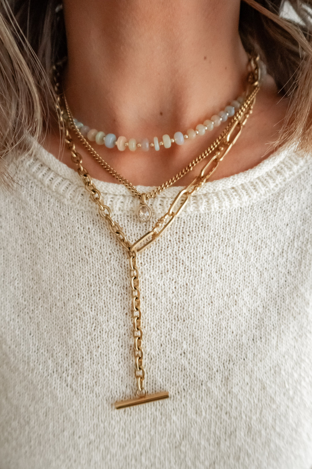 The Softly Spoken Ivory Knit Top