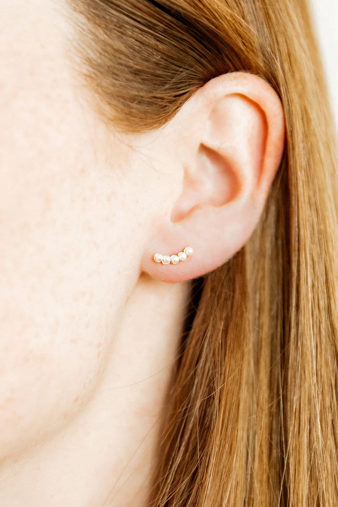 The Abigail Pearls Flatback Stud [Linny & Co]