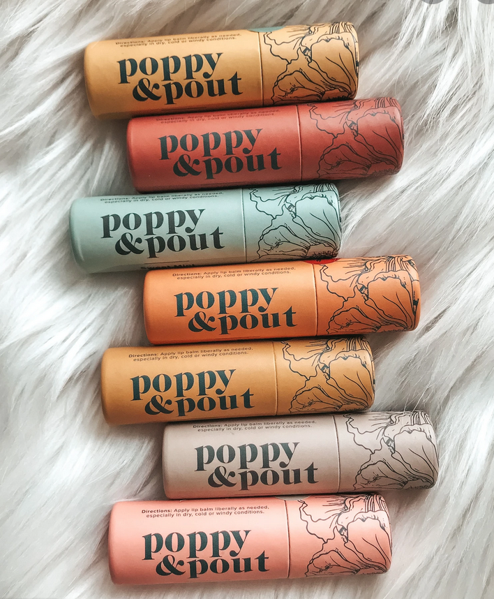 The Poppy & Pout Lip Balms