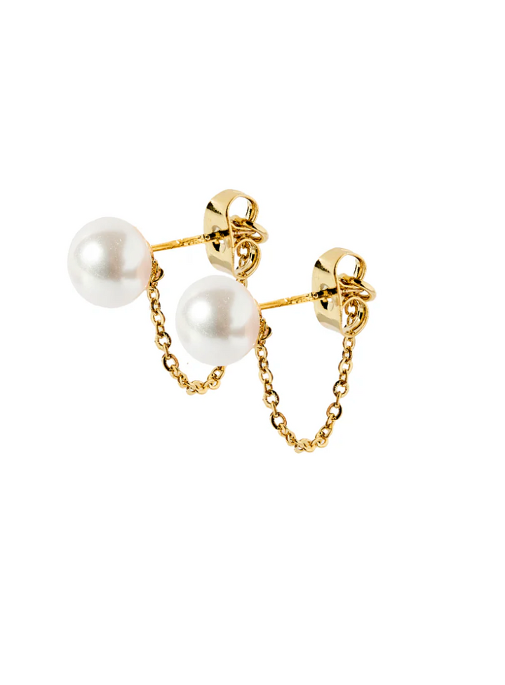 The Tessa Pearl Stud Earrings [Linny Co]