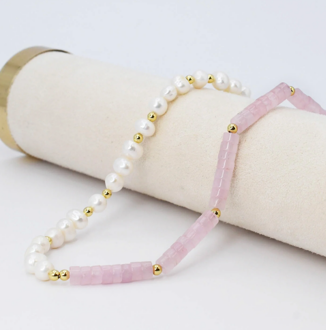 The Pretty in Pink Gemstone Necklace