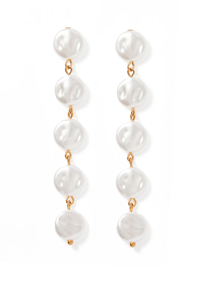 The Libby 5 Pearl Earrings [Linny Co]