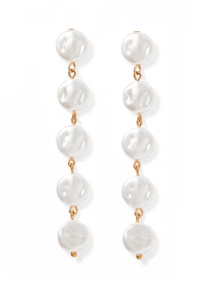 The Libby 5 Pearl Earrings [Linny Co]