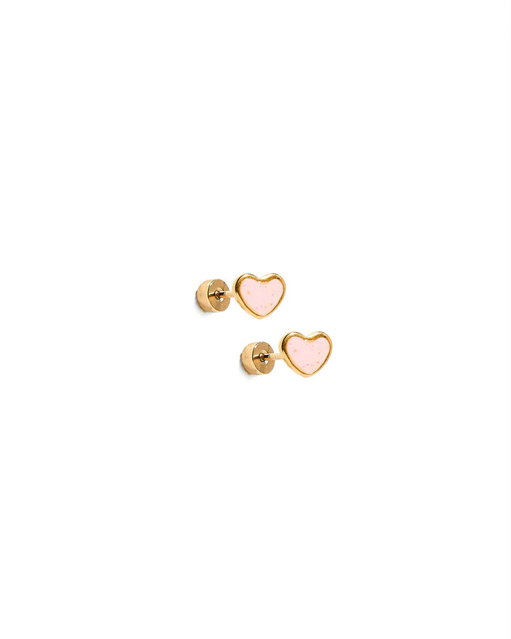 The Nora Heart Flatback Stud [Linny & Co]