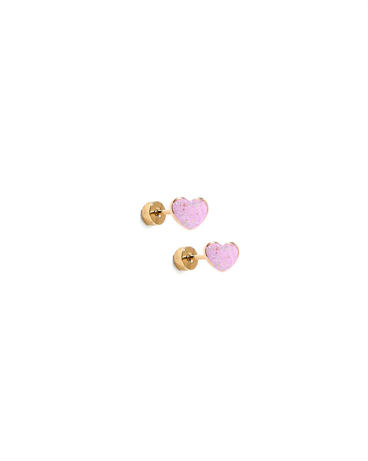 The Nora Heart Flatback Stud [Linny Co]