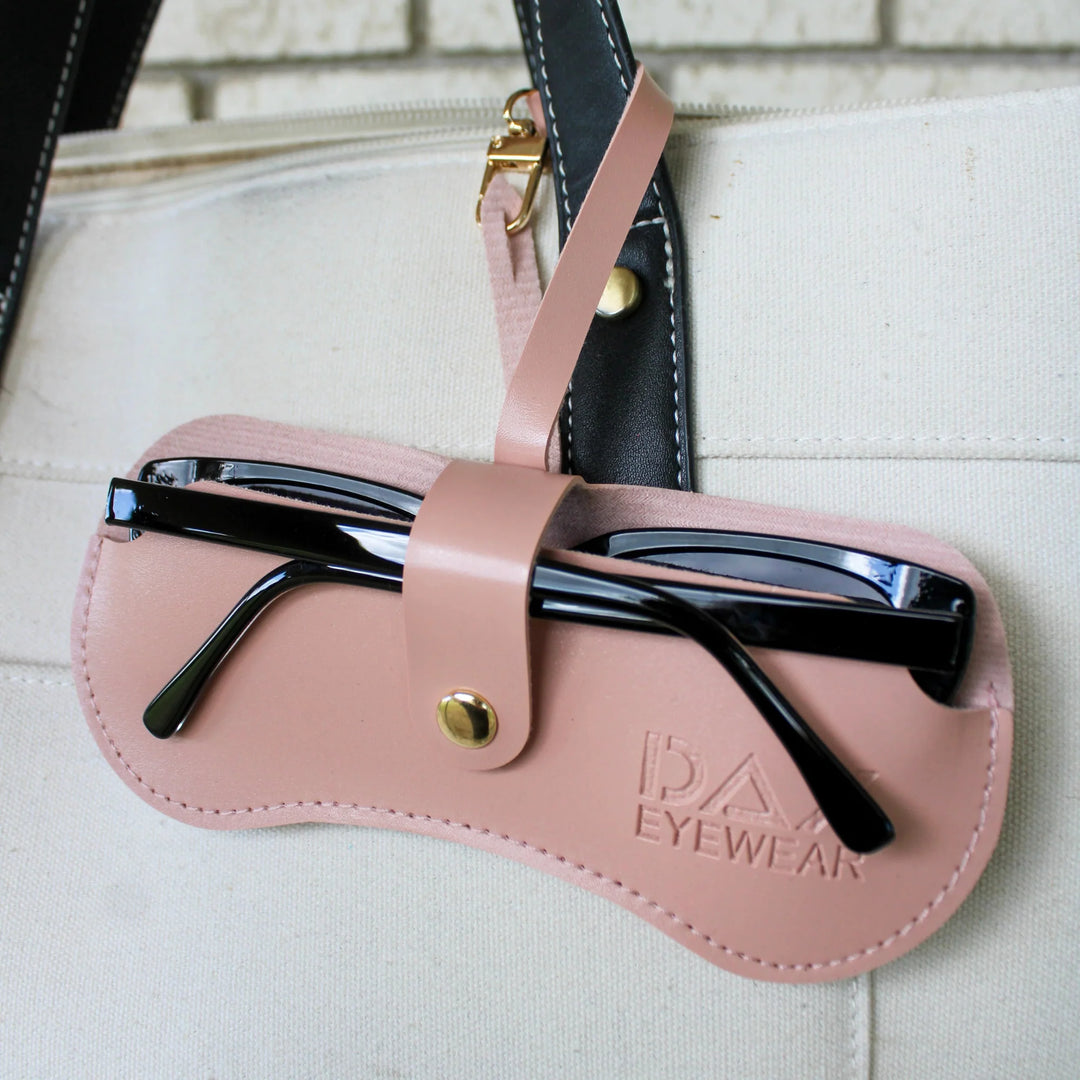 Clip and go sunglasses clutch in pink
