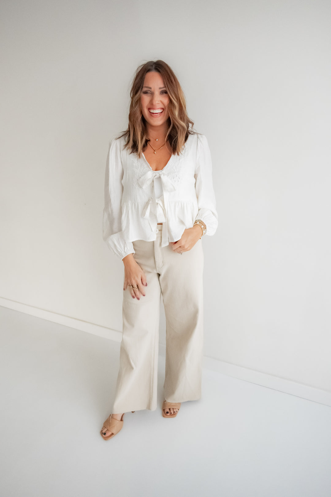 The Blooming Eyelet Blouse boho chic top