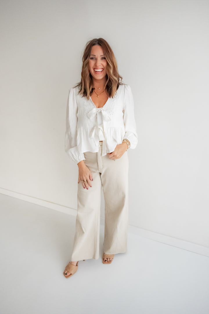 The Blooming Eyelet Blouse boho chic top