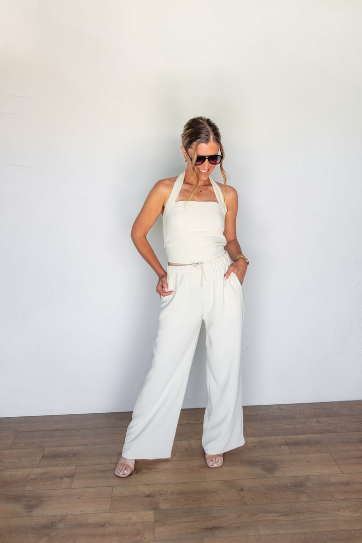 The Clean Girl Halter Top - One Eleven Olive Boutique