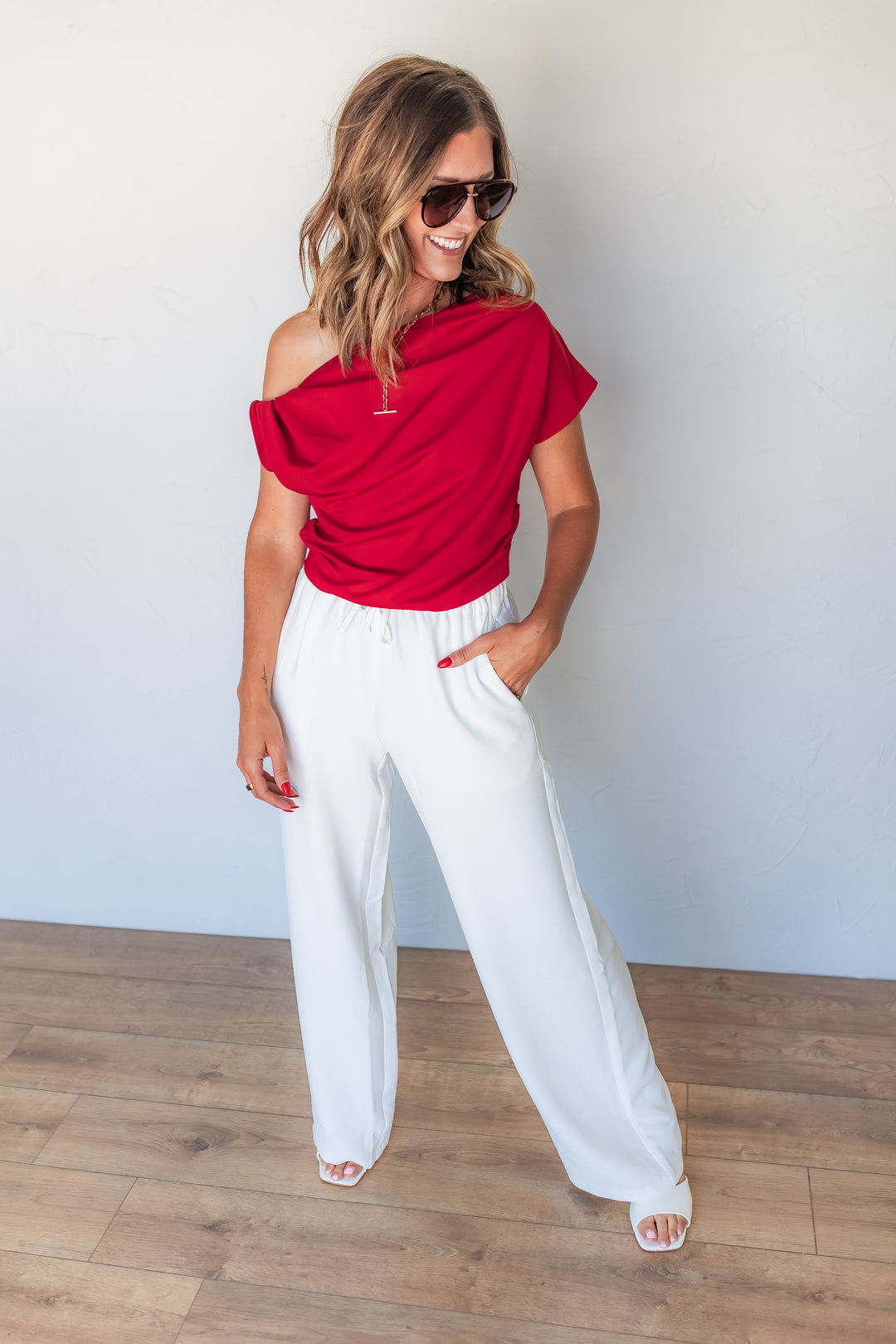 The Rosie One Shoulder Top - One Eleven Olive Boutique