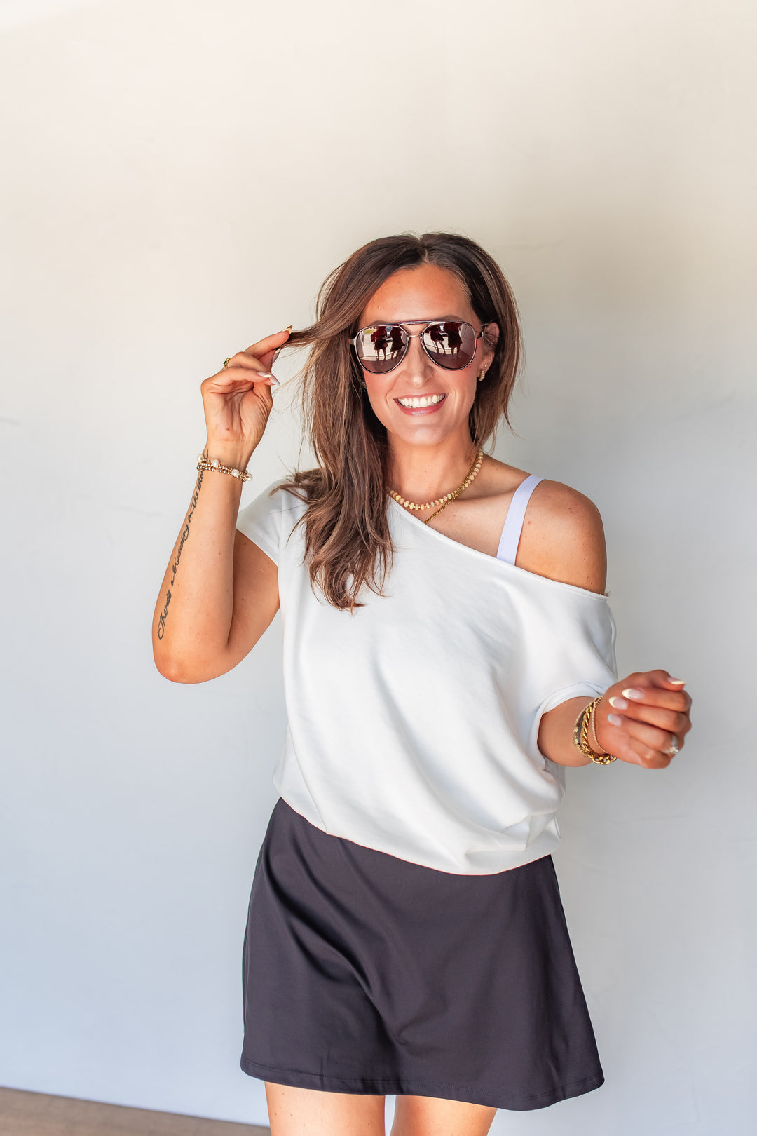 white off shoulder top for women casual
